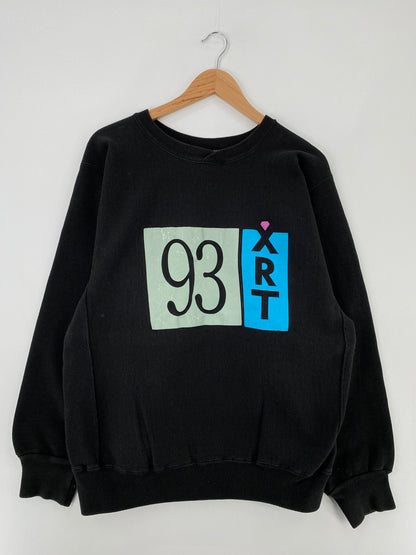 90's RADIO CHICAGO Made in USA Size L Vintage Sweat-shirt / E337