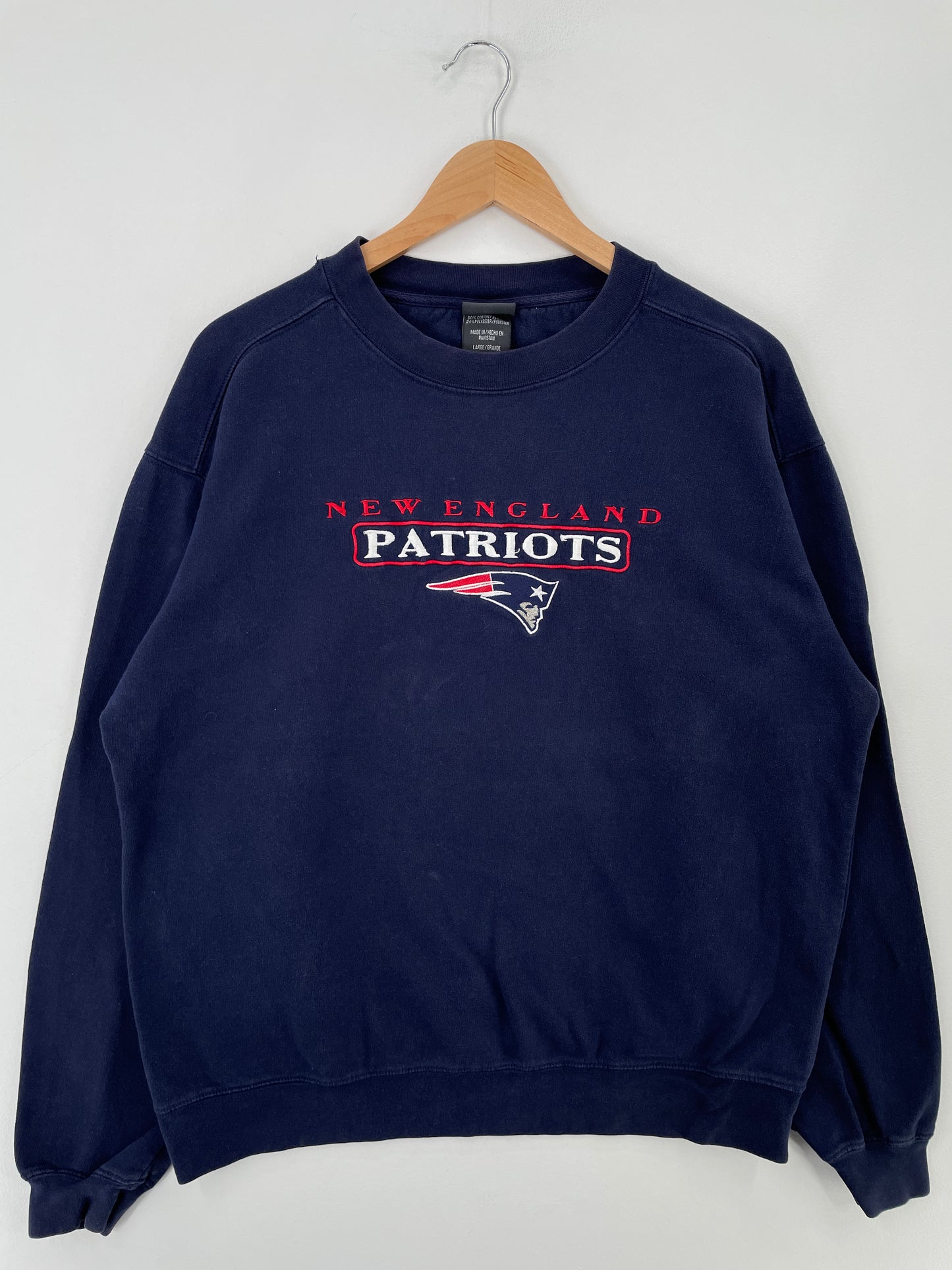 Vintage NEW ENGLAND PATRIOTS Size L NFL Sweat-Shirt / E4220S