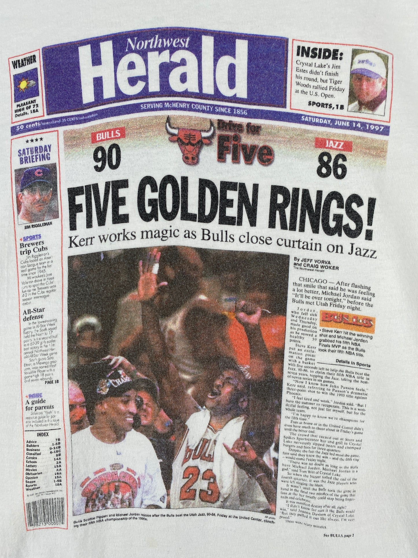 90's CHICAGO BULLS Size XXL Vintage NBA T-Shirt / A4829