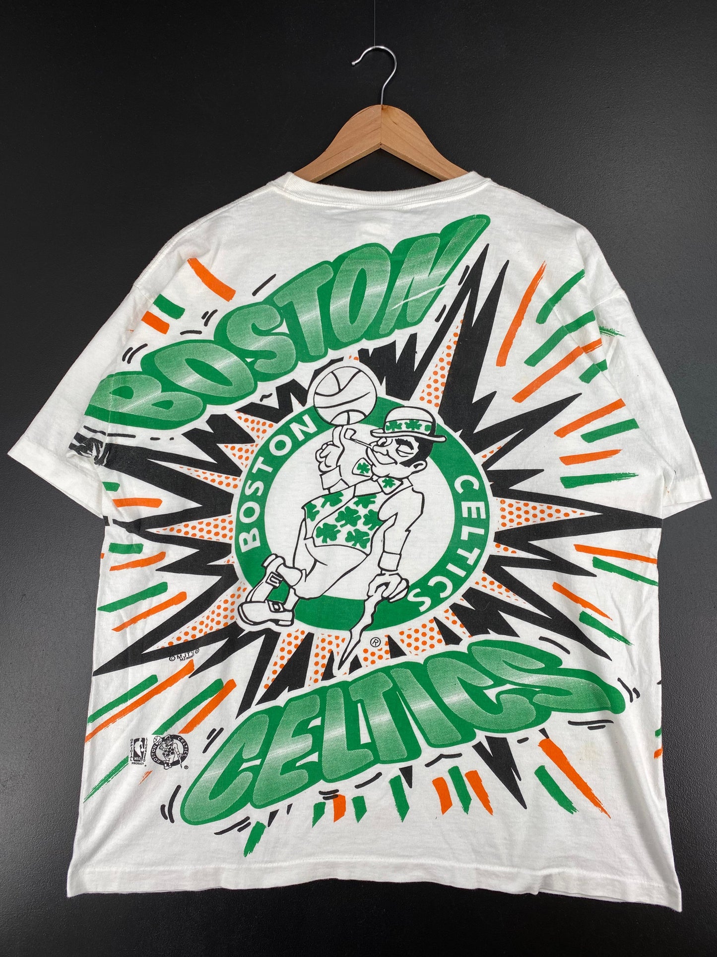90's BOSTON CELTICS Size XL Vintage NBA T-Shirt / E3052T