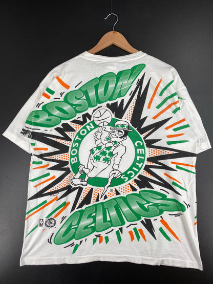 90's BOSTON CELTICS Size XL Vintage NBA T-Shirt / E3052T