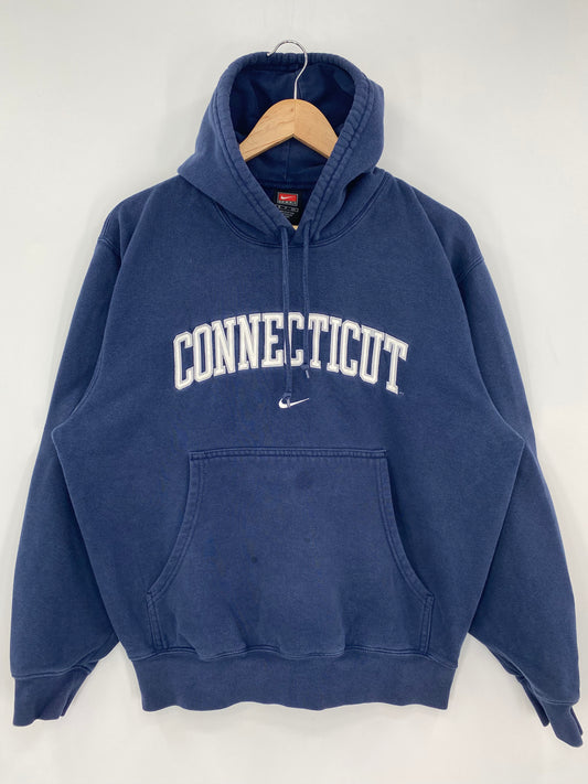 00' NIKE CONNECTICUT Size S Vintage College Hoodie Sweat-Shirts/ A140