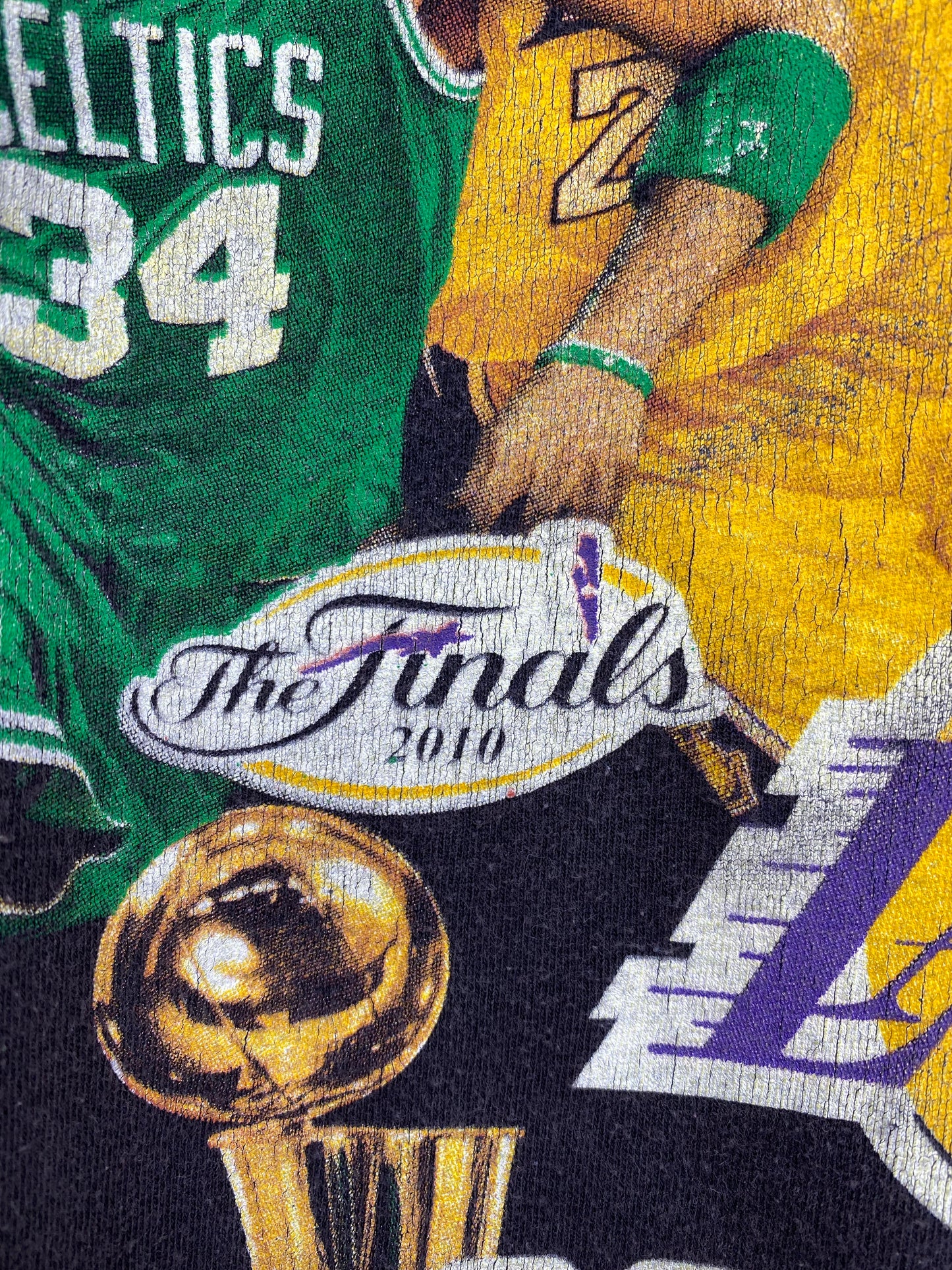 2010 LOS ANGELES LAKERS Size XXXL Vintage NBA T-Shirt / K7527