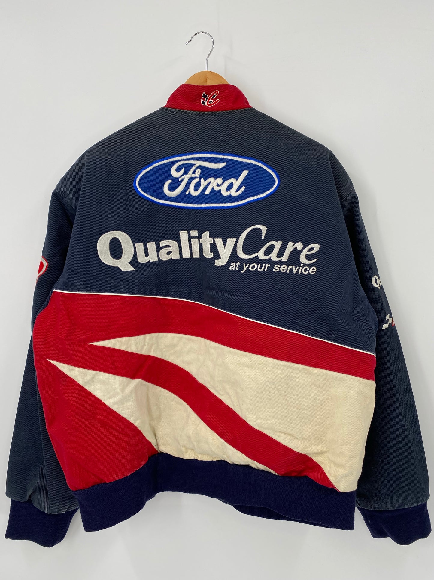 Vintage FORD x DALE JARRETT Size No Tag (Approx.M) Racing Jacket / K4838