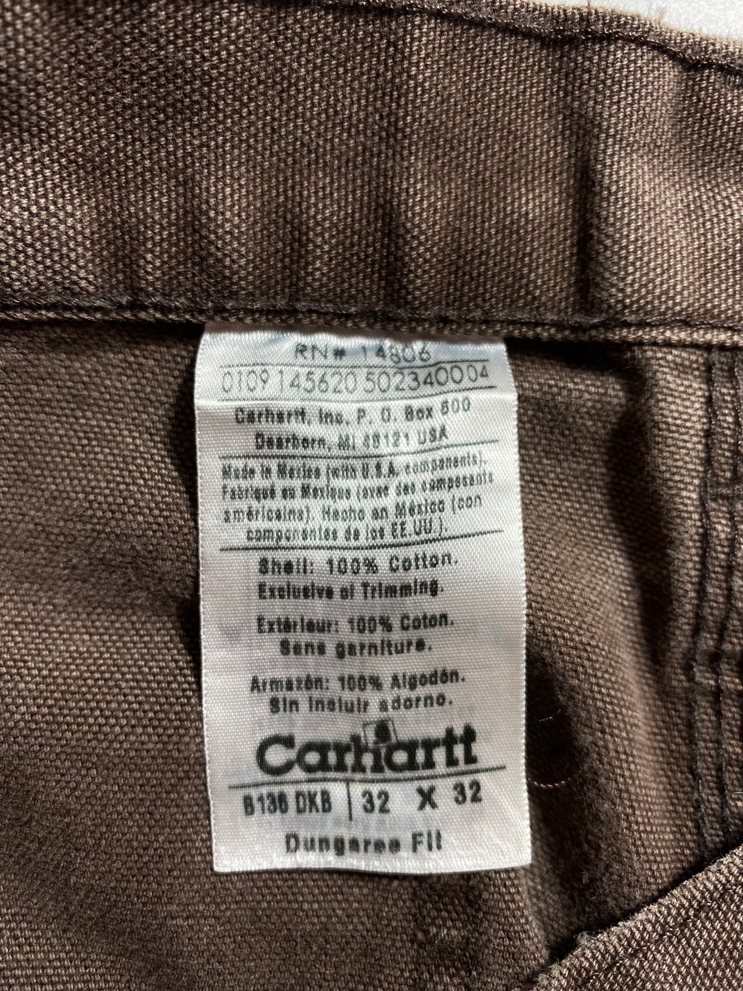 Vintage CARHARTT Size 32x32 Double Knee Duck Pants / K7230