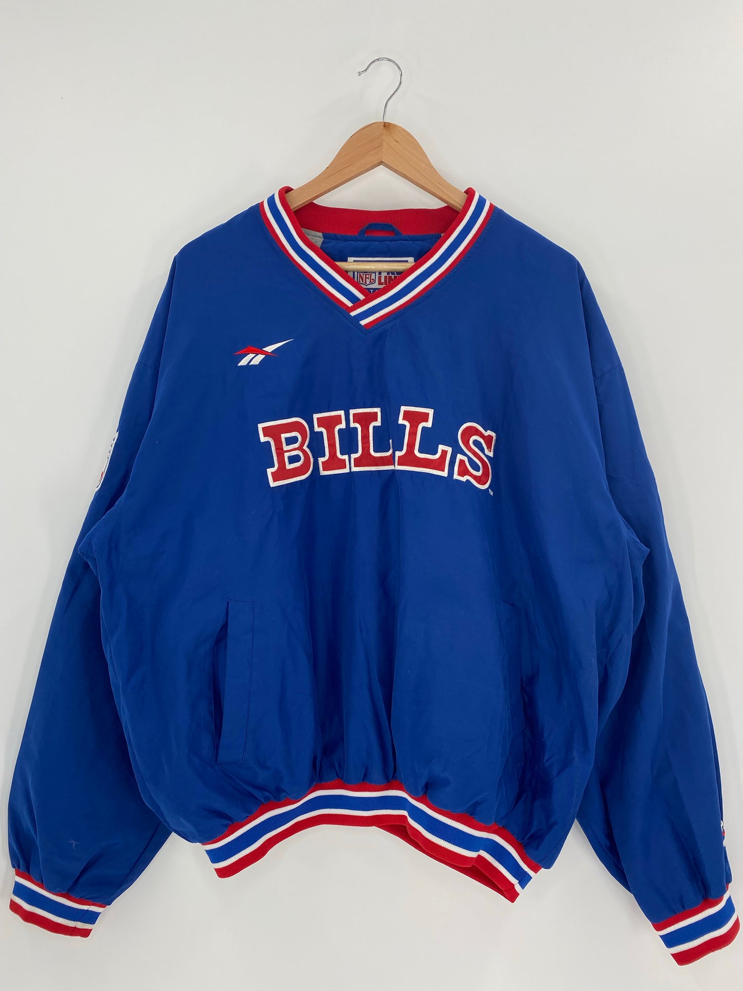Vintage REEBOK BILLS Size L NFL Nylon Jacket  / K4725