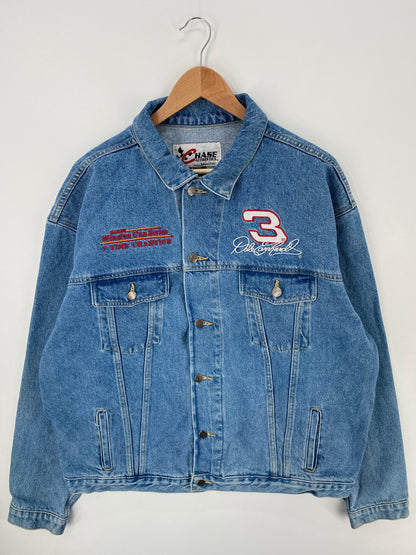 90’s NASCAR DALE EARNHARDT x GOODWRENCH Size XL Racing Denim Jacket / A979