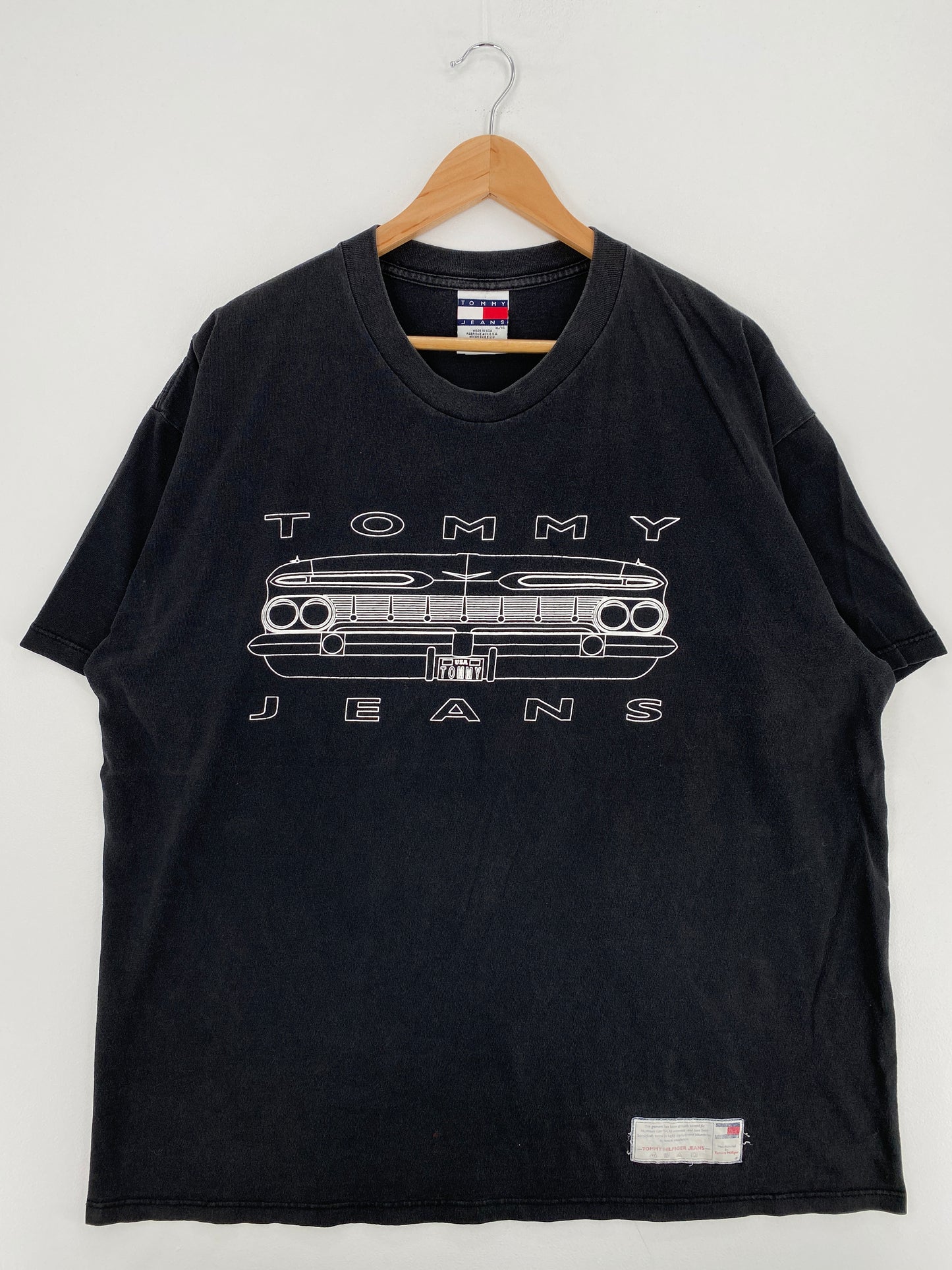 90's TOMMY JEANS Made in USA Size XL Vintage T-Shirts / A5445