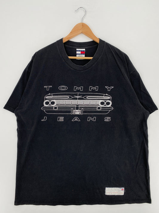 90's TOMMY JEANS Made in USA Size XL Vintage T-Shirts / A5445
