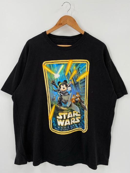 2013 DISNEY x STAR WARS Size XXL Vintage T-Shirts / K4307