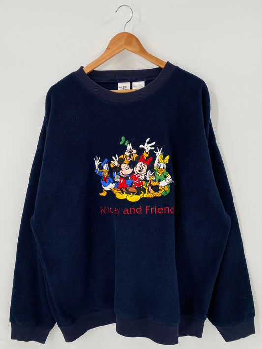 00' DISNEY Size XL Vintage Fleece Sweat-shirt / K4404