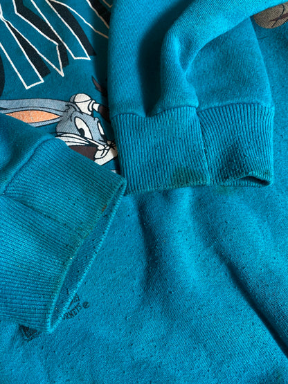 1993' NORTH CAROLINA CHARLOTTE HORNETS Made in USA Size XL Vintage NBA Sweat-shirt / K6153