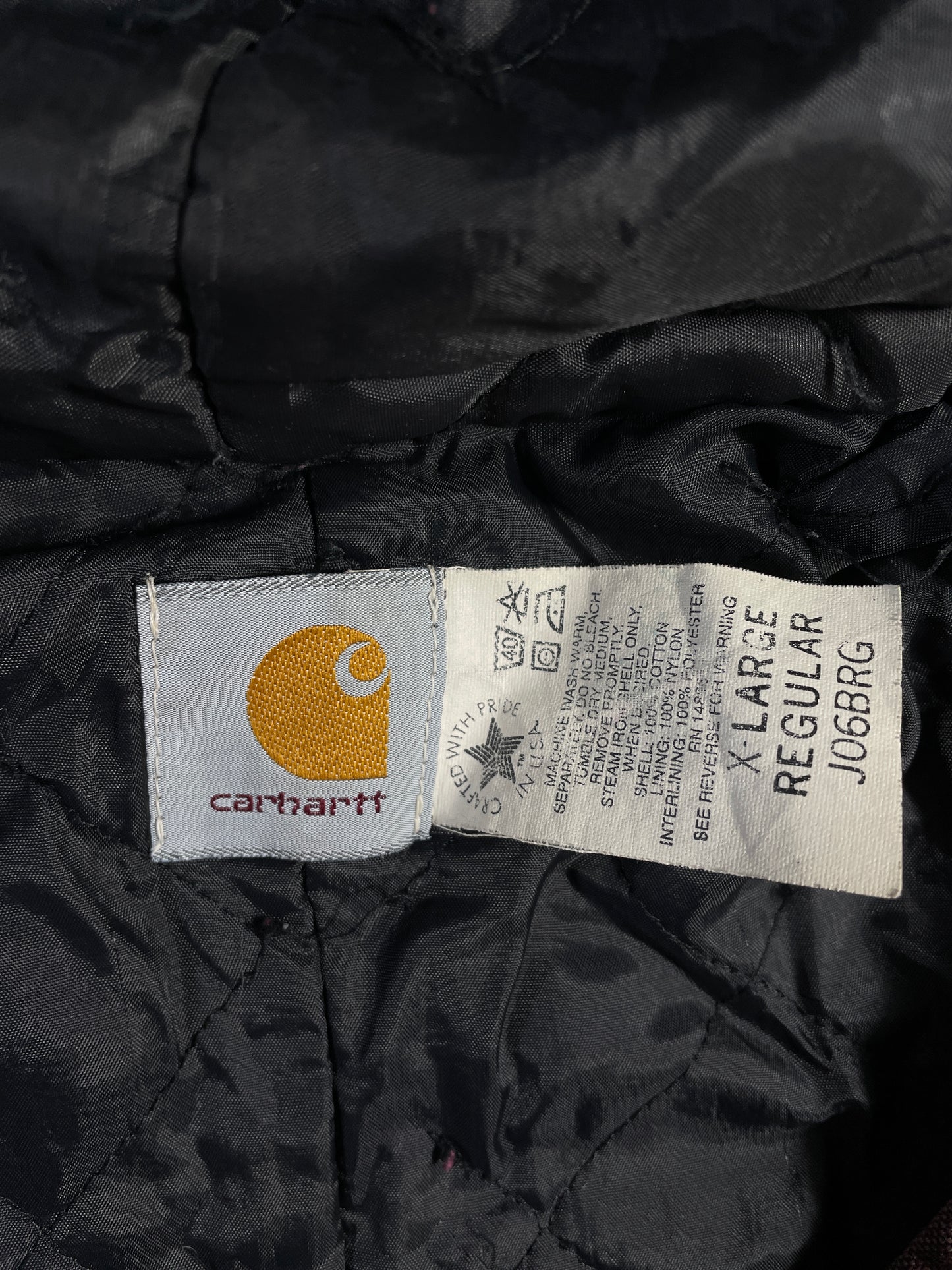 90’s CARHARTT Made in USA Size XL Hoodie Duck Jacket / A9749