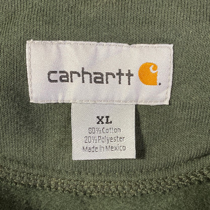 Vintage CARHARRT Size XL Half Zip Sweat Shirt / A9581