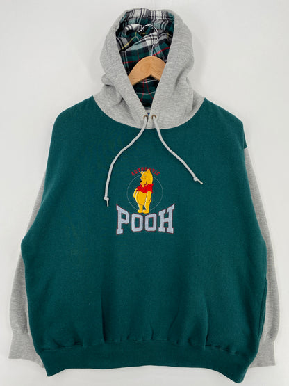 00’s DISNEY WINNIE THE POOH Size XL Vintage Hoodie Sweat-Shirt / A5725