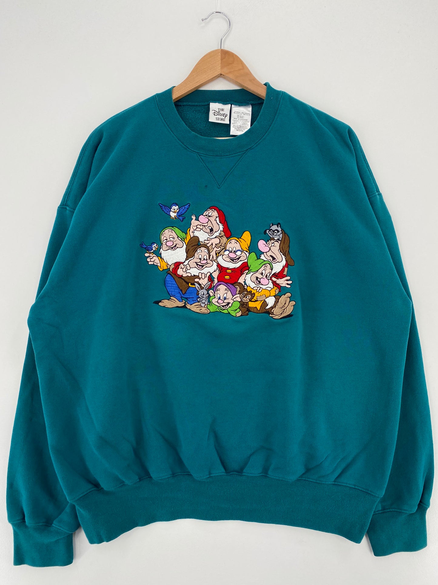 00' DISNEY THE SEVEN DWARFS Size XL Vintage Sweat-shirt / A3131