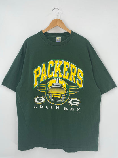 1995' GREEN BAY PACKERS Made in USA Size XXL Vintage NFLP T-shirt / K4923