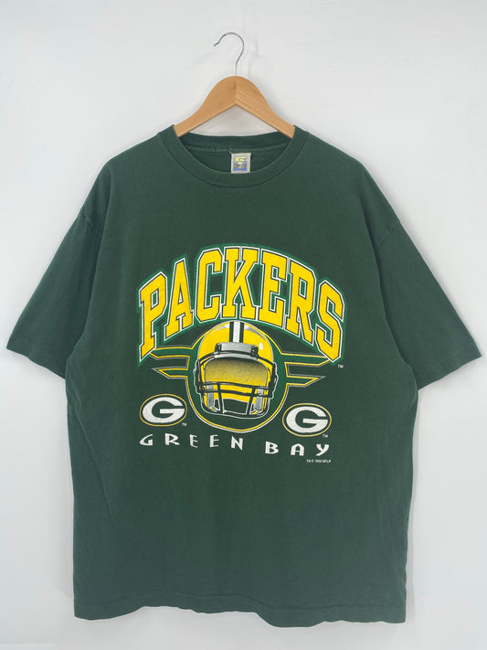 1995' GREEN BAY PACKERS Made in USA Size XXL Vintage NFLP T-shirt / K4923