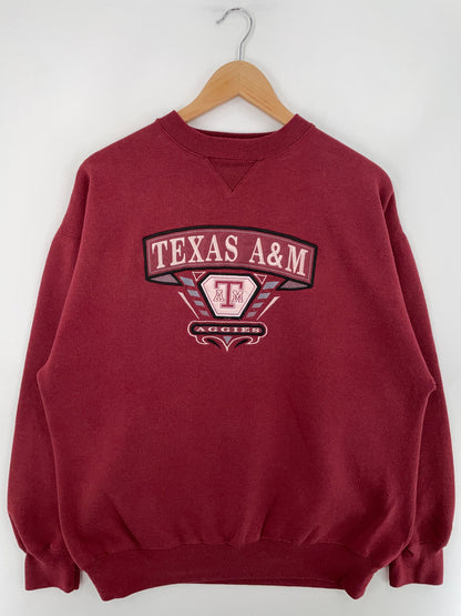 90’s TEXAS A&M Size XL Vintage College Sweat-Shirt / E3403S