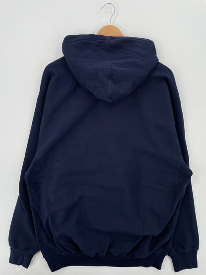 Vintage NOTRE DAME Size XL Vintage College Hoodie Sweat-Shirt / A6541