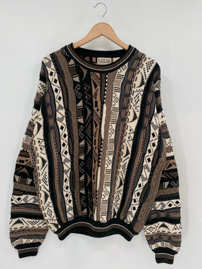 Vintage 3D COOGI- Style Size L Knit Sweater / A7393