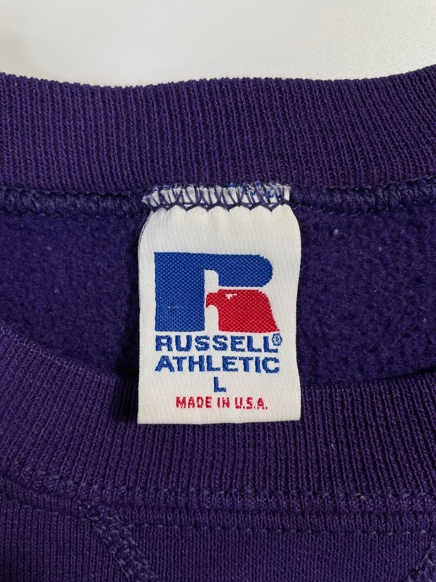 90's RUSSELL x KANSAS STATE Made in USA Size L College Sweat-Shirt / A7982