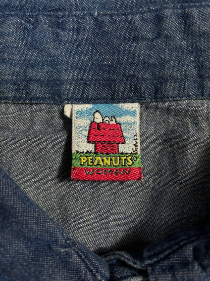 .Vintage PEANUTS Size Approx.XL Button Down Shirts / A6911