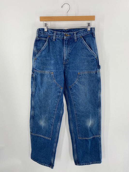 Vintage CARHARTT Size W30xL29.5 Vintage Double Knee Denim Pants / A3603
