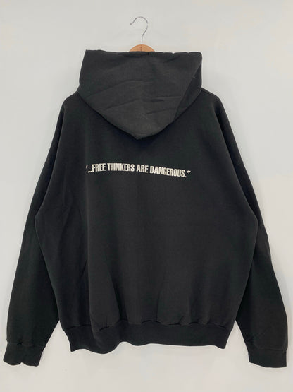 90's SYSTEM OF A DOWN Size XXL Vintage Band Hoodie Sweat-shirt / A7194