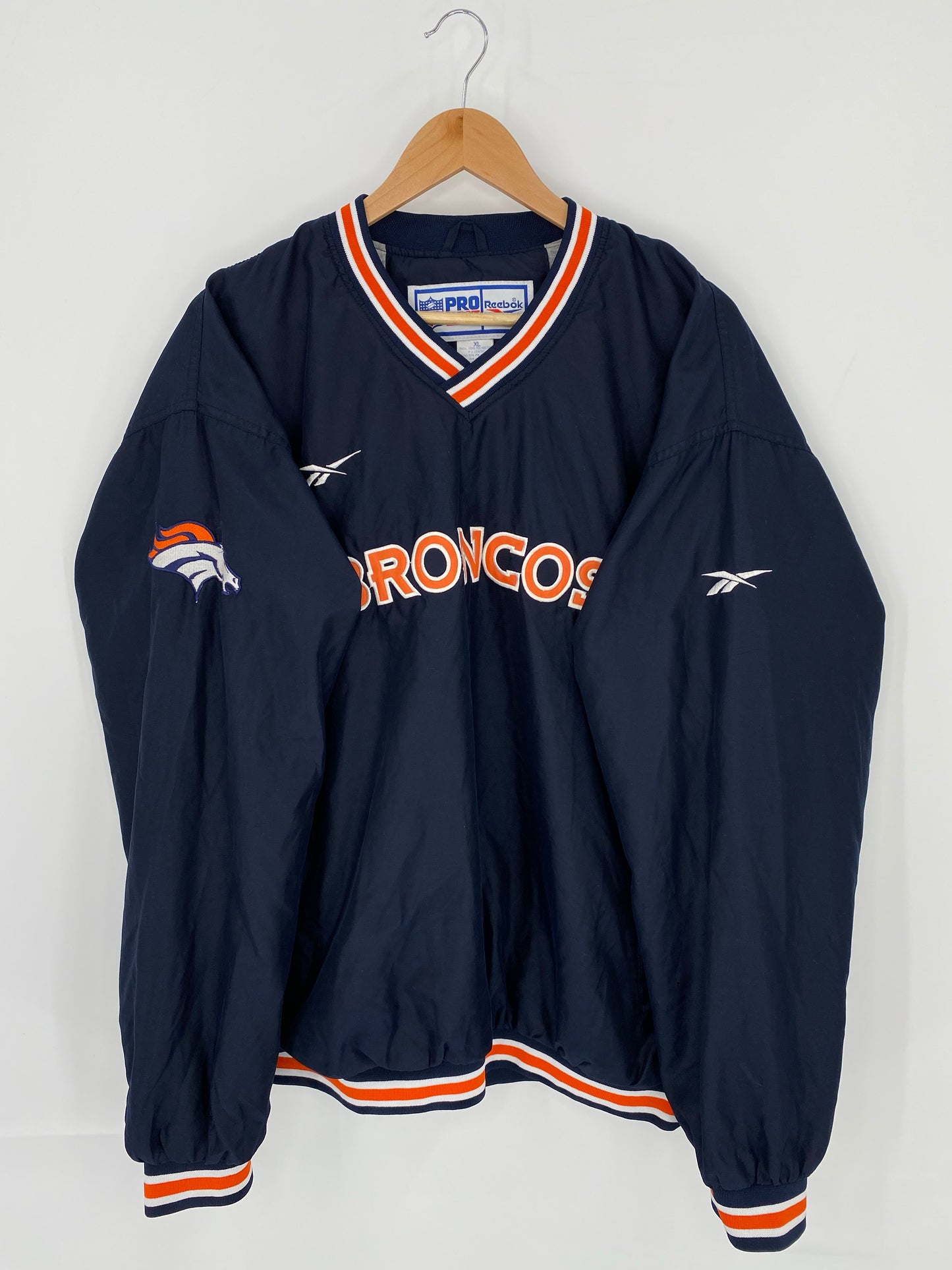 Vintage REEBOK x BRONCOS Size XL NFL Nylon Jacket / K5966
