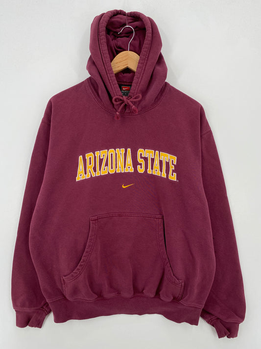 00' NIKE x ARIZONA STATE Size M Vintage College Hoodie Sweat-shirt / A7512