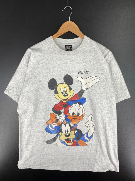 90’s DISNEY MICKEY Made in USA Size XL Vintage T-Shirt / A4581