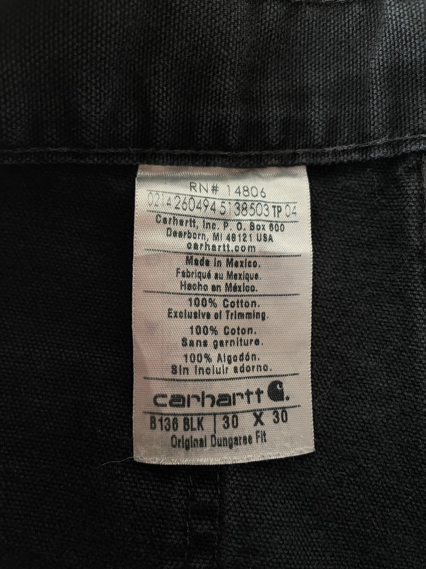 Vintage CARHARTT Double Knee Size W30xL28 Duck Pant / A8898