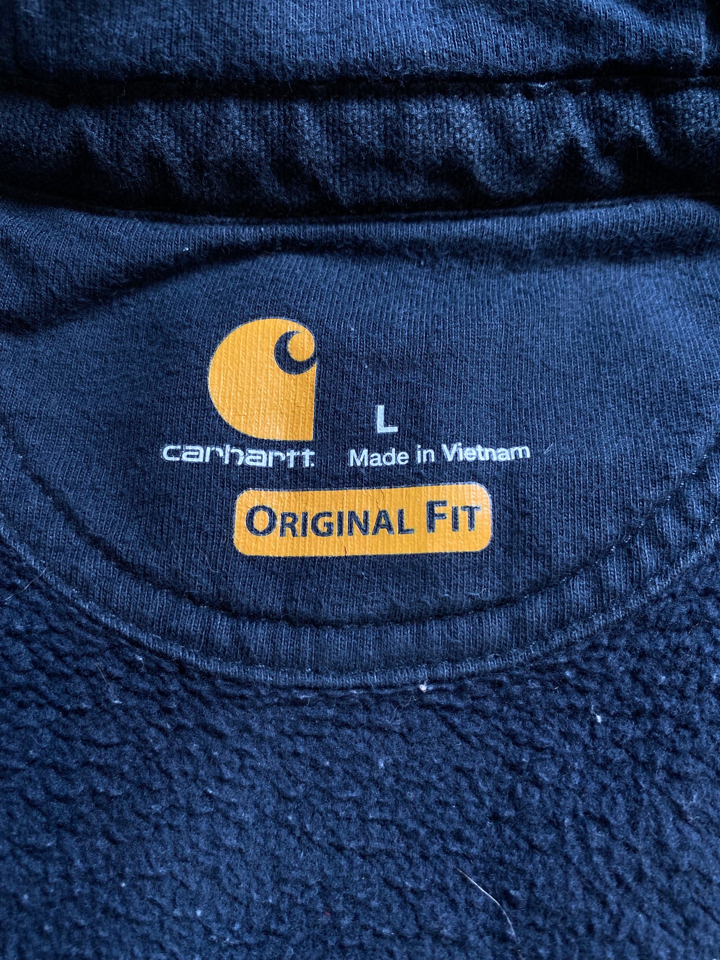 Vintage CARHARTT Size L Zip-Up Hoodie Sweat-Shirt  / A1648