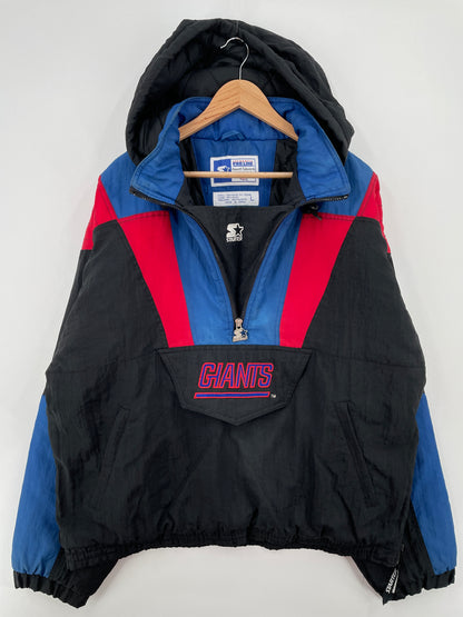 90’s STARTER x NEW YORK GIANTS Size L NFL Padded Nylon Jacket / A8279