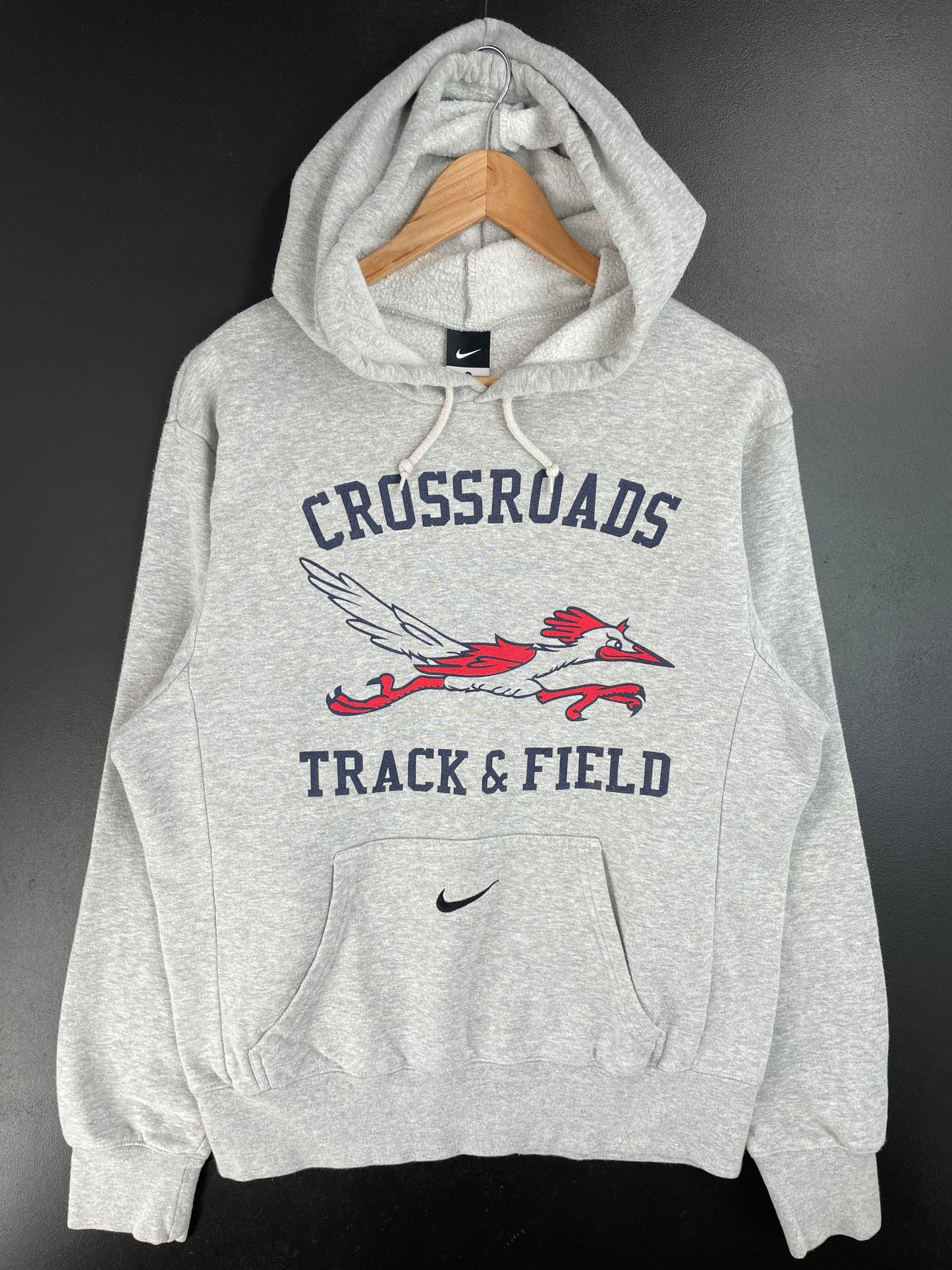 Vintage NIKE x CROSSROADS TRACK & FIELD Size S Hoodie Sweat-shirt / A9720