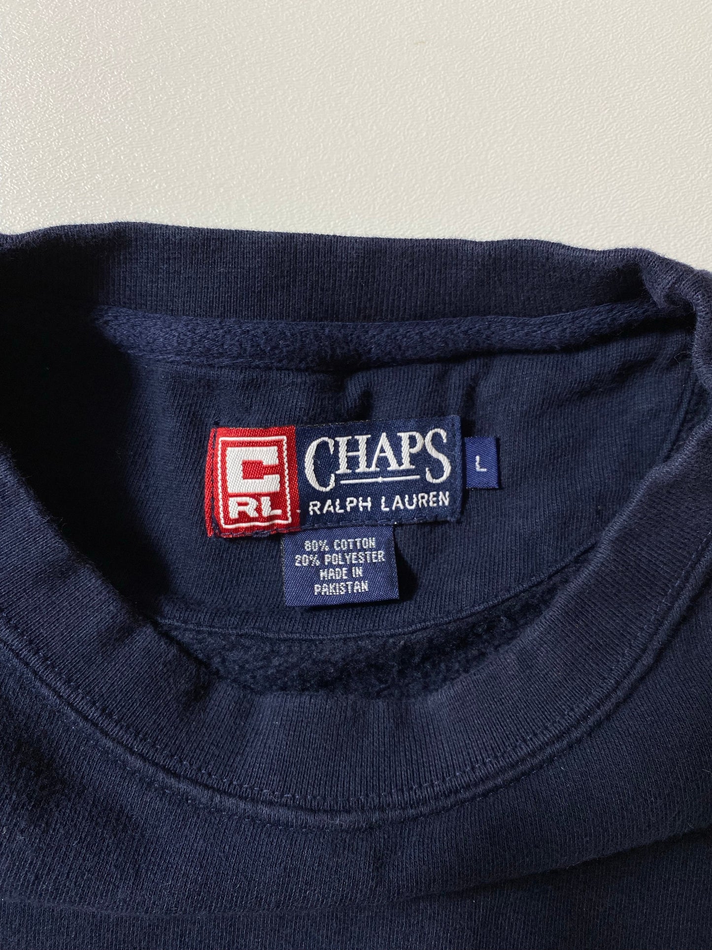 Vintage CHAPS RALPH LAUREN Size L Vintage Sweat-shirt / A8078