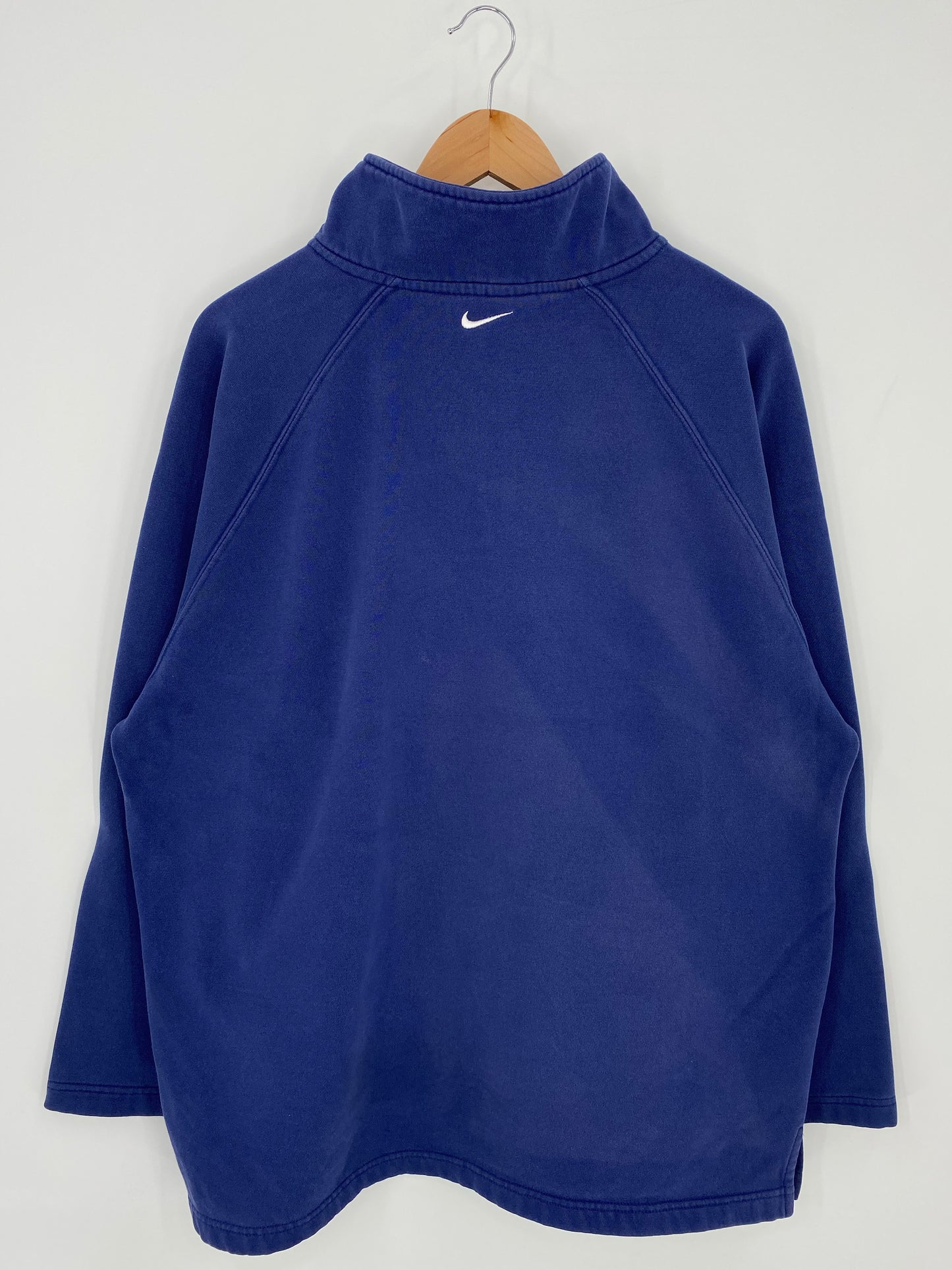 00’ NIKE ST. LOUIS BLUES Size XL Vintage NHL Half Zip-up Sweat-shirt / K6210