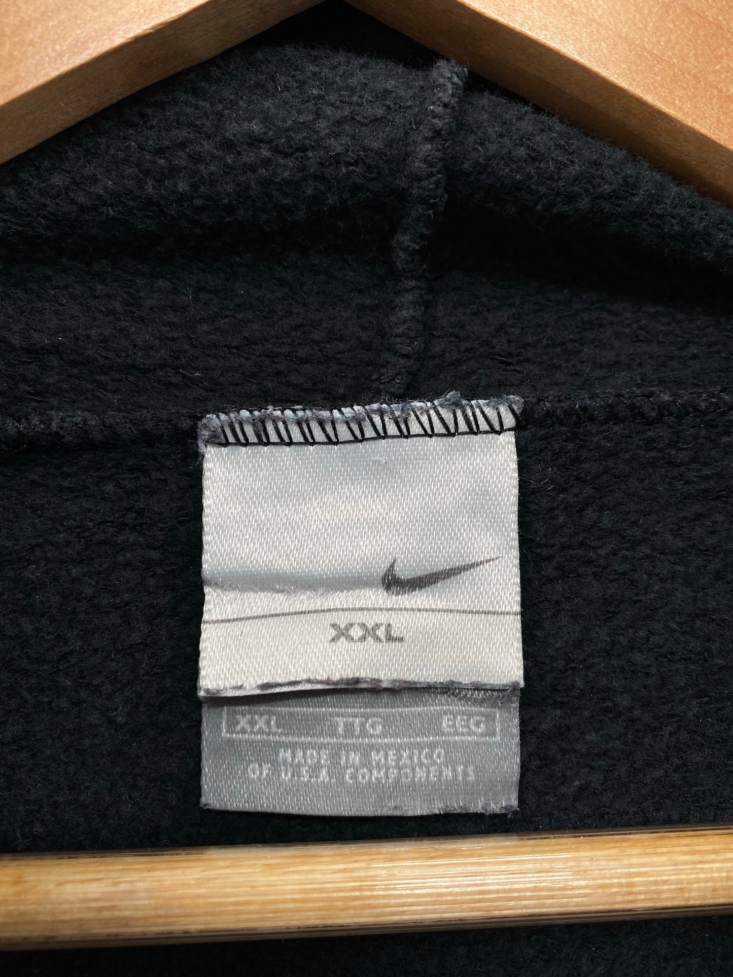 90's NIKE CENTER SWOOSH Size XXL Vintage Hoodie Sweat-Shirt / K6717