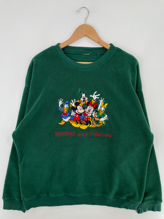 Vintage DISNEY MICKEY AND FRIENDS Size Approx.L Fleece / E2829S