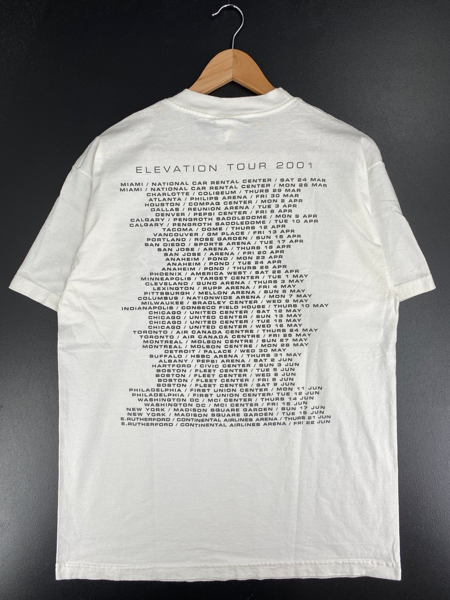 2001 U2 Made in USA Size L Vintage Music T-Shirt / A5049