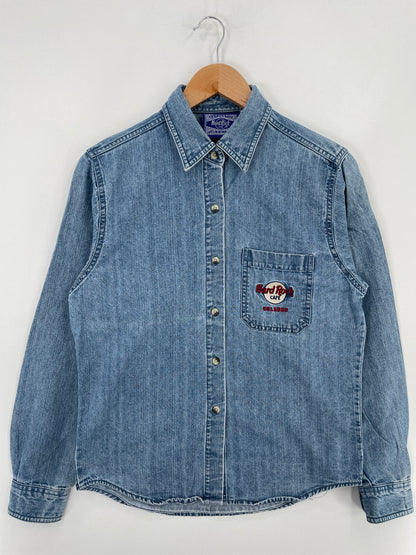 Vintage HARD ROCK CAFE Size M Button down Shirt / E5141B