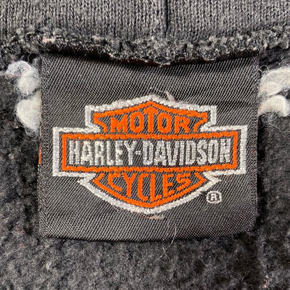 1999 HARLEY DAVIDSON Approx. Size XL Vintage Zip Up Hoodie Sweat-Shirt / E1042