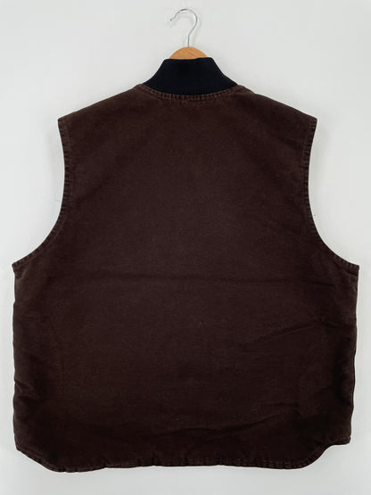 Vintage CARHARTT Size XL Duck Vest / A8052