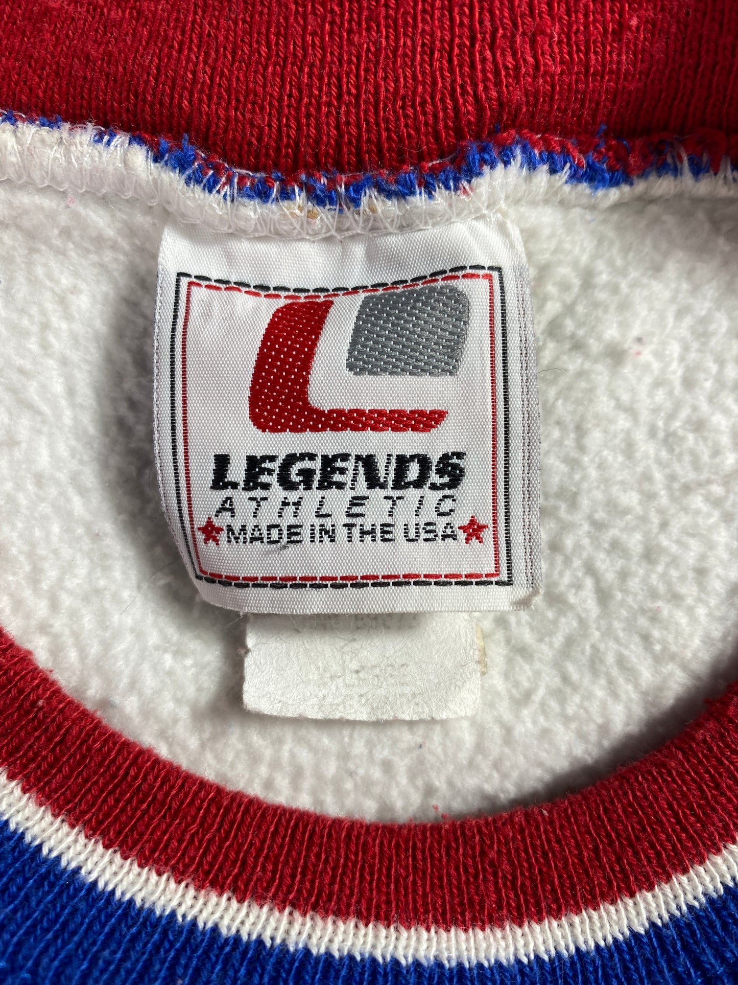 90's NEW ENGLAND PATRIOTS DREW BLEDSOE Made in USA Size XL Vintage NFL Sweat-shirt / A4911
