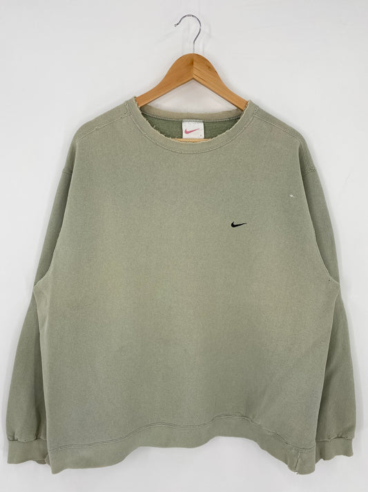 90's NIKE MINI SWOOSH Made in USA Size L Vintage Sweat-shirt/ K5302