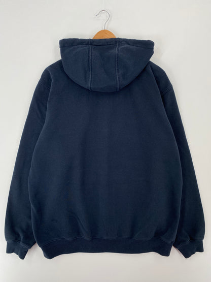 Vintage CARHARRT Size L Zip Up Hoodie Sweat Shirt / A9583