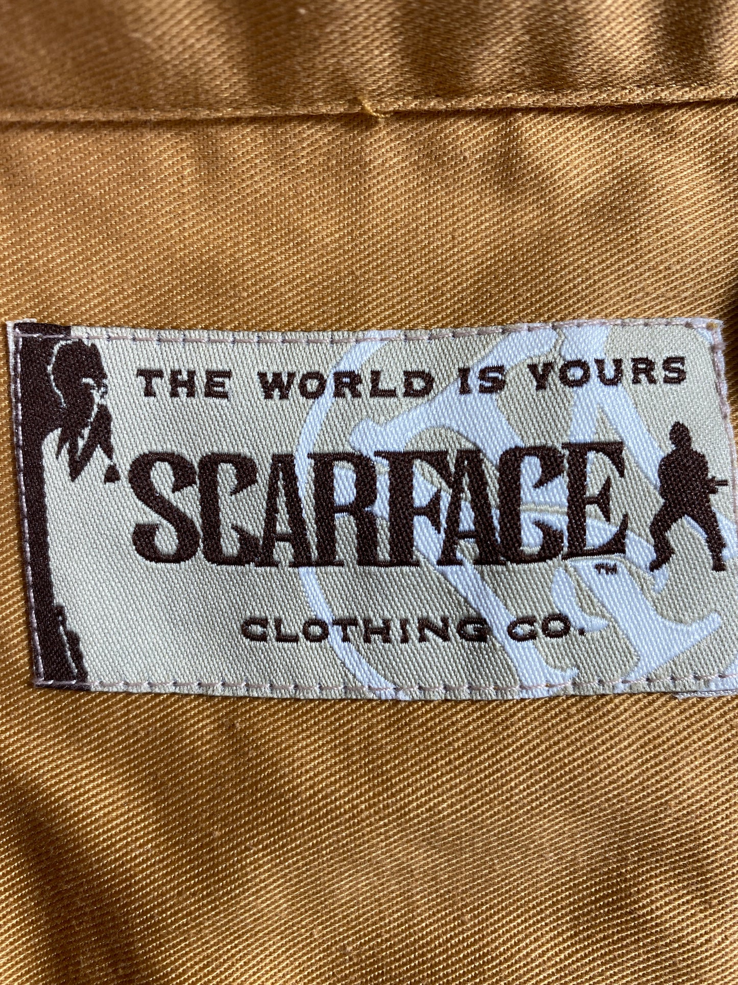 Vintage SCARFACE TONY MONTANA Size XXL Vintage Button Down Shirts / A5775