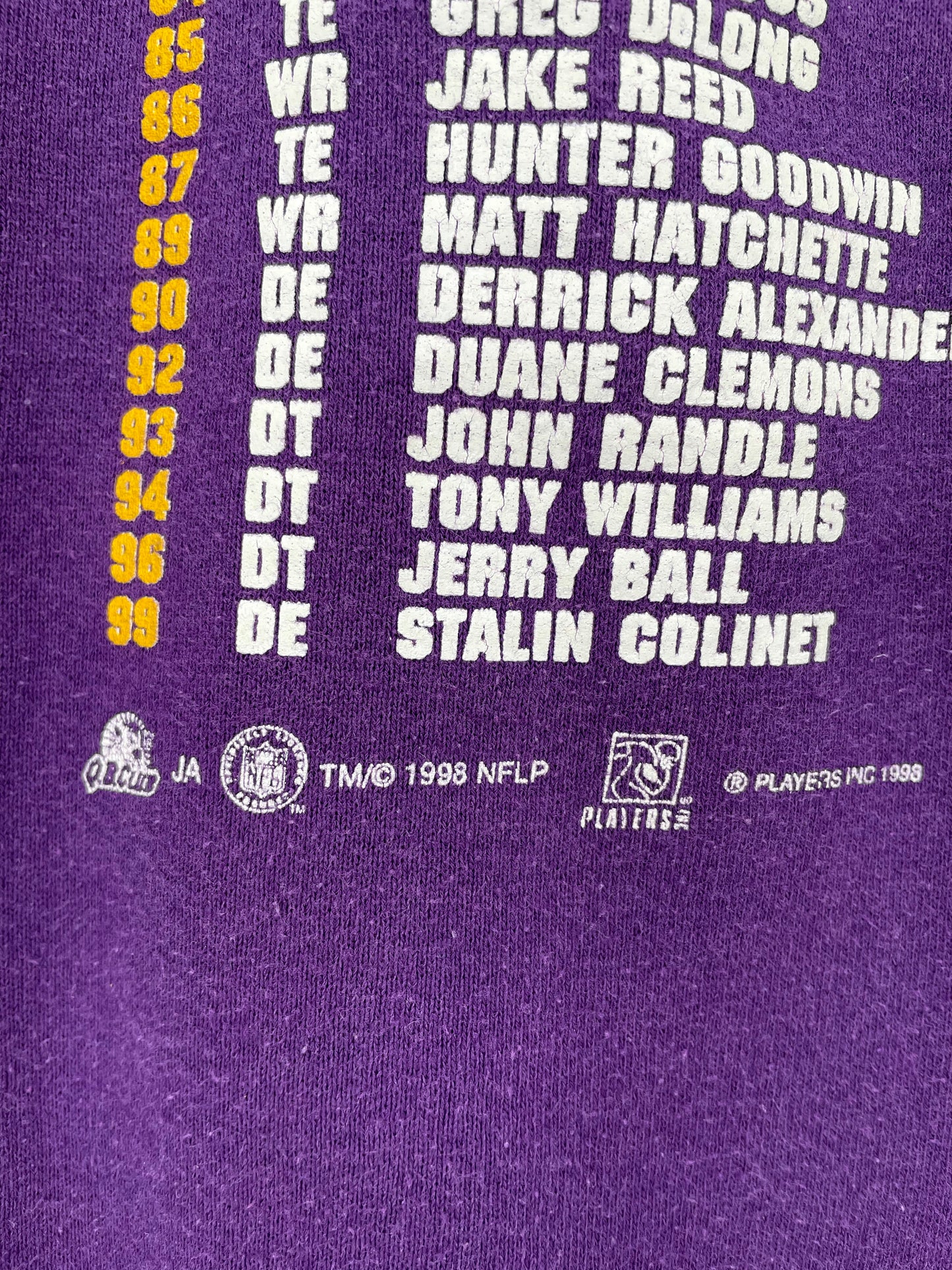 1998' MINNESOTA VIKINGS Made in USA Size XL Vintage NFL Sweat shirt / K5665