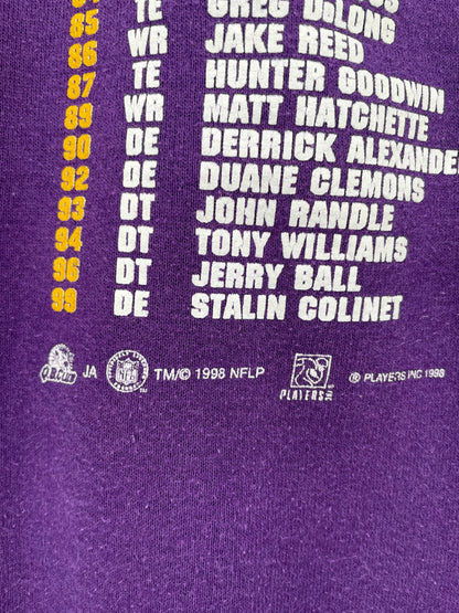 1998' MINNESOTA VIKINGS Made in USA Size XL Vintage NFL Sweat shirt / K5665